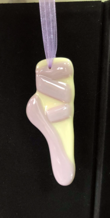 Ballet suncatcher Handmade fused glass