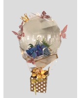 Balloon Silk Flowers -  & Chocolate 