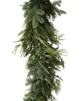 Balsam, Cedar, White Pine Garland Mix 20 Foot Length or 50 Foot Length