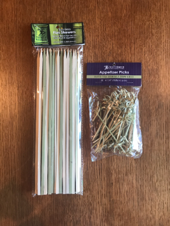 Bamboo Flat Skewers and Bamboo Appetizer Picks 