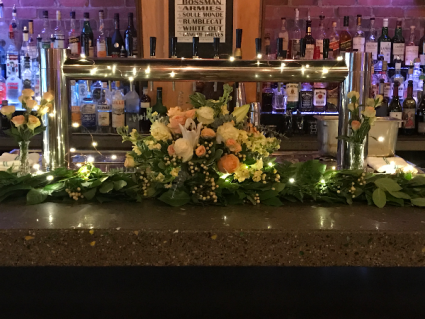 Bar Arrangement with Garland Wedding