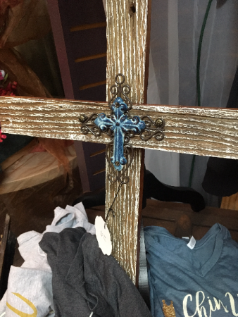 Barn Wood Cross 80 yr Old Oak Barn Wood