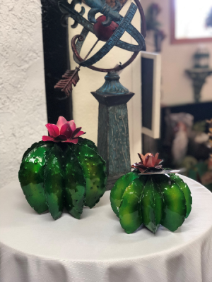 Barrel Cacti Metal Art in Casa Grande, AZ | NATURE'S NOOK FLORIST, LLC Barrel Cacti Metal Art in Casa Grande, AZ | NATURE'S NOOK FLORIST, LLC