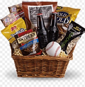 Baseball Goody Basket Snack Basket