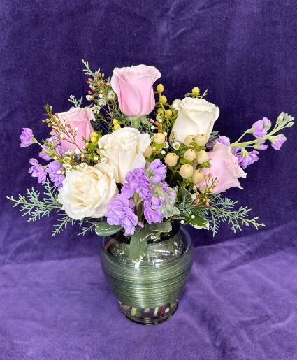 Bashful Bliss Vased Arrangement