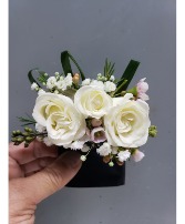 Basic Spray Rose Pocket Boutonniere Select Colors