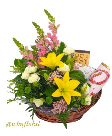 Basket Full of Goodies Custom Gift Basket, House Special in Marysville, WA | What's Bloomin Now Floral Basket Full of Goodies Custom Gift Basket, House Special in Marysville, WA | What's Bloomin Now Floral