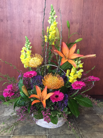 Basket Full of Memories Sympathy Arrangement