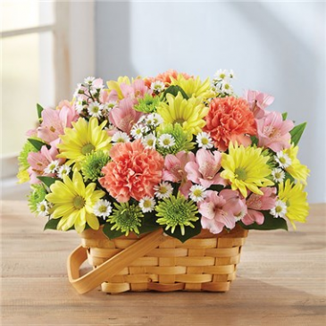 Basket Full of Spring Cottage Garden in a Basket in Gainesville, FL | PRANGE'S FLORIST