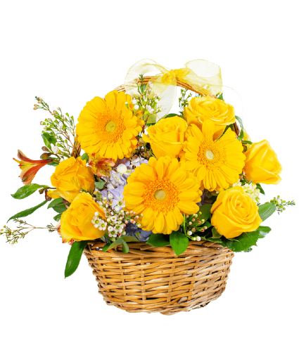 Basket Full of Sunshine Arrangement