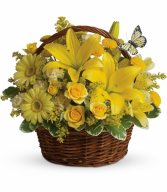 Basket Full Of Wishes All-Around Floral Arrangement