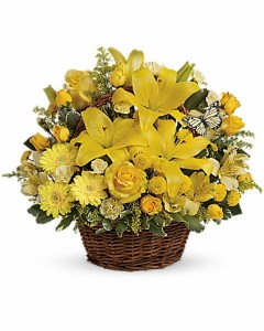 Basket Full Of Wishes Bouquet in Jasper, TX | BOBBIE'S BOKAY FLORIST
