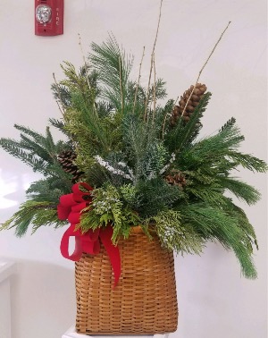 Basket O Pine Christmas basket