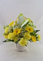 Basket of Blooms Basket Arrangement