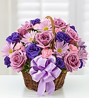 Basket of Blooms For Mom 
