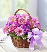 Basket of Blooms for Mom Basket