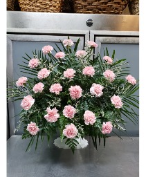 Basket of Carnations $75.95 (1 color)  $85.95 (2 color mix)