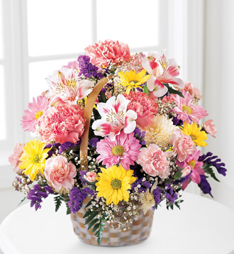 Basket of Cheer Fresh Arrangement