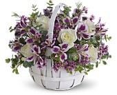 Basket of Lavender Floral Bouquet
