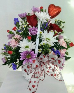 Basket of Love Mixed Basket Arrangement in Jacksonville, FL | TURNER ACE FLORIST Basket of Love Mixed Basket Arrangement in Jacksonville, FL | TURNER ACE FLORIST