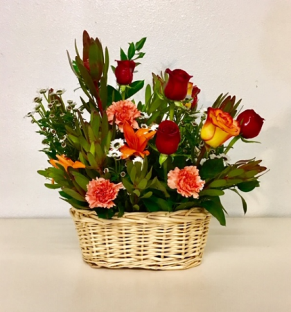 Basket of Love Mixed Colors of FLoral