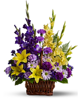 Basket of Memories sympathy arrangement