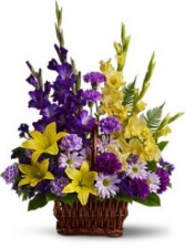 Basket of Memories Flowers Family can Take Home