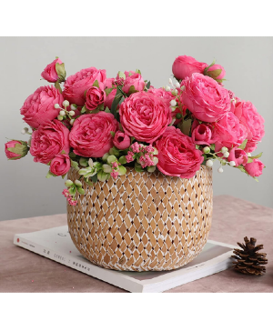 Basket of Peonies 