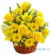 Basket Of Smile Floral Arrangement