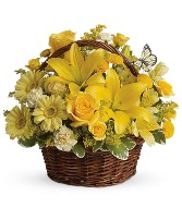 Basket of wishes Basket Floral Arrangement