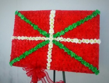 Basque flag Floral tribute