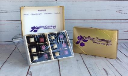 His & Hers Wine & Liquor Filled Chocolates Add to any floral order
