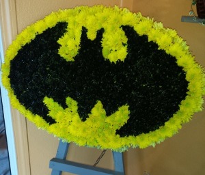 Batman Signal  Custom Funeral Arrangement