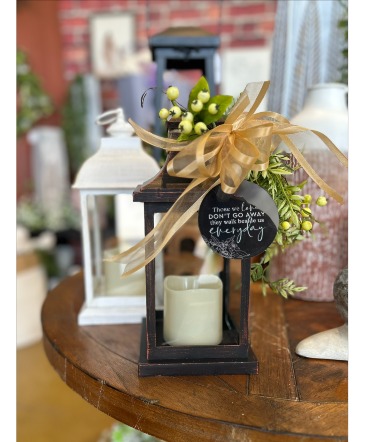 Battery Operated Lantern With Silk & Ornament Lantern in Delphos, OH | Ivy Hutch Flowers and Gifts Battery Operated Lantern With Silk & Ornament Lantern in Delphos, OH | Ivy Hutch Flowers and Gifts