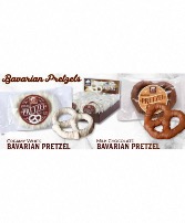 Bavarian Pretzels  Creamy white or milk chocolate covered salty pretzel