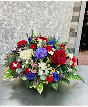 Be at Peace - Artificial and Silk  Tombstone Flowers 