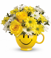 Be Happy Bouquet ALL-AROUND Floral Arrangement