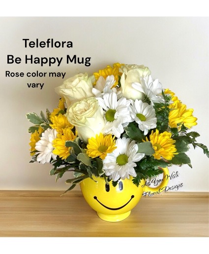 Be Happy Mug  Arrangement 