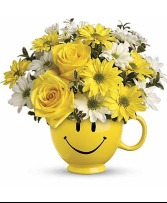 Be Happy Mug Bouquet Teleflora's ceramic mug