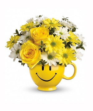Be Happy Mug Great for any occasion in Mobile, AL | Le Roy's Florist