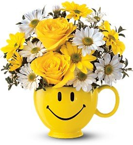 Download Be Happy Smile Mug In Saint Paul Mn Century Floral Gifts