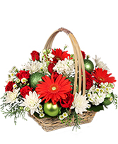 Be Jolly Basket Holiday Flowers