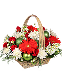 Be Jolly Basket Holiday Flowers