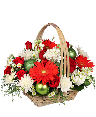 Be Jolly Basket Holiday Flowers in Cary, NC | GCG FLOWER & PLANT DESIGN