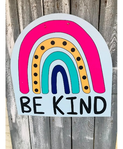 Be Kind Wooden Door Hanger Gift item