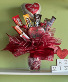 Be Mine Candy Bouquet Valentine Arrangement