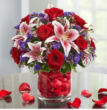 Be Mine™ in Rose Petals Arrangement