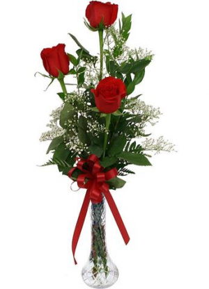 Be Mine Roses 3 Rose Bud Vase