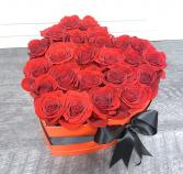 CHARMING ROSES IN A HEART BOX ***LOCAL DELIVERY ONLY***