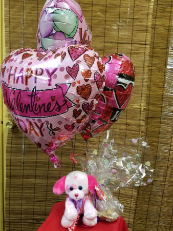 Be My Cookie Balloon Bouquet With Cute Puppy